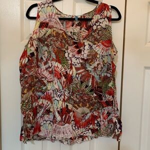 Colorful Sleeveless Women's Top